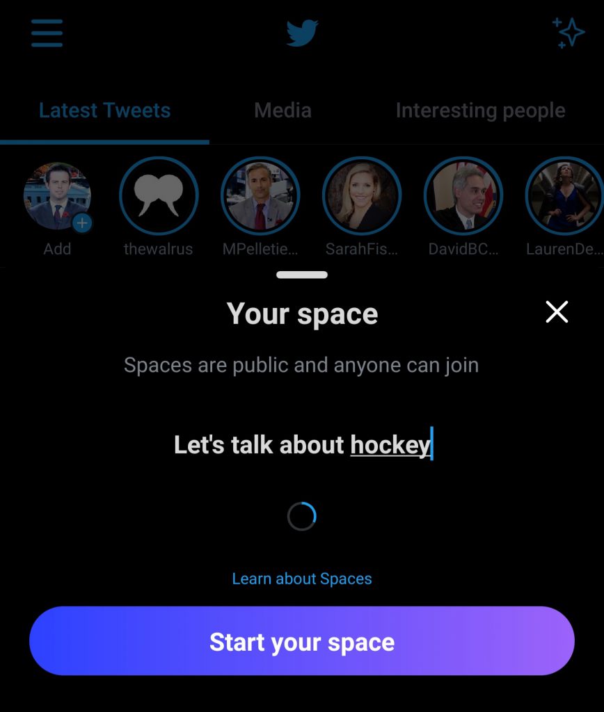 Setting the topic