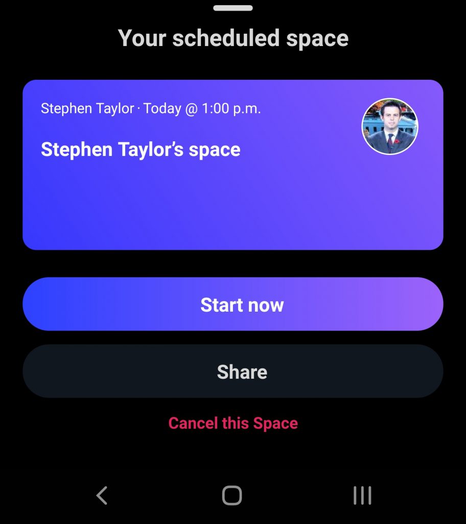 Start or share