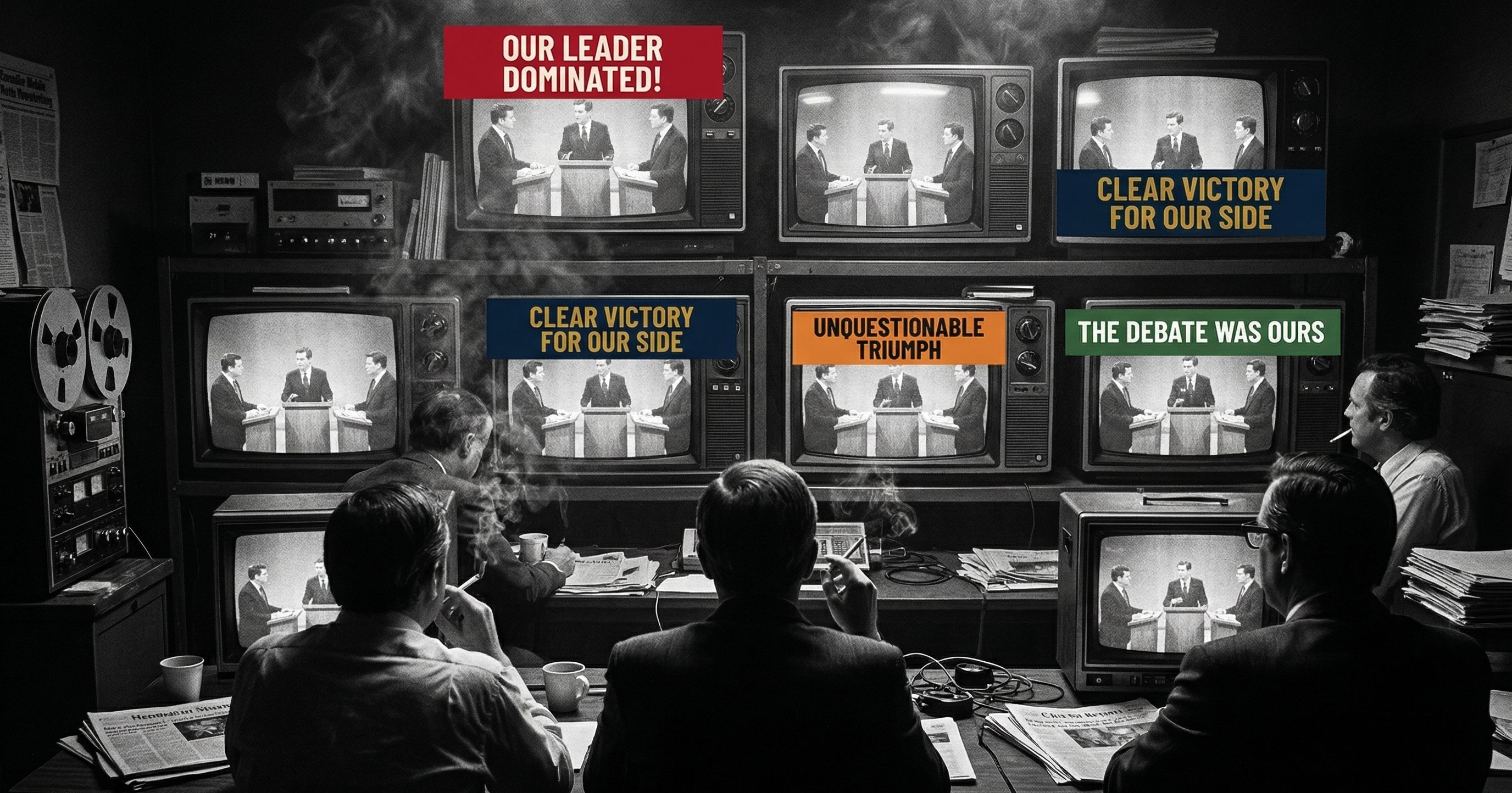 “Clearly, our leader won the debate”
