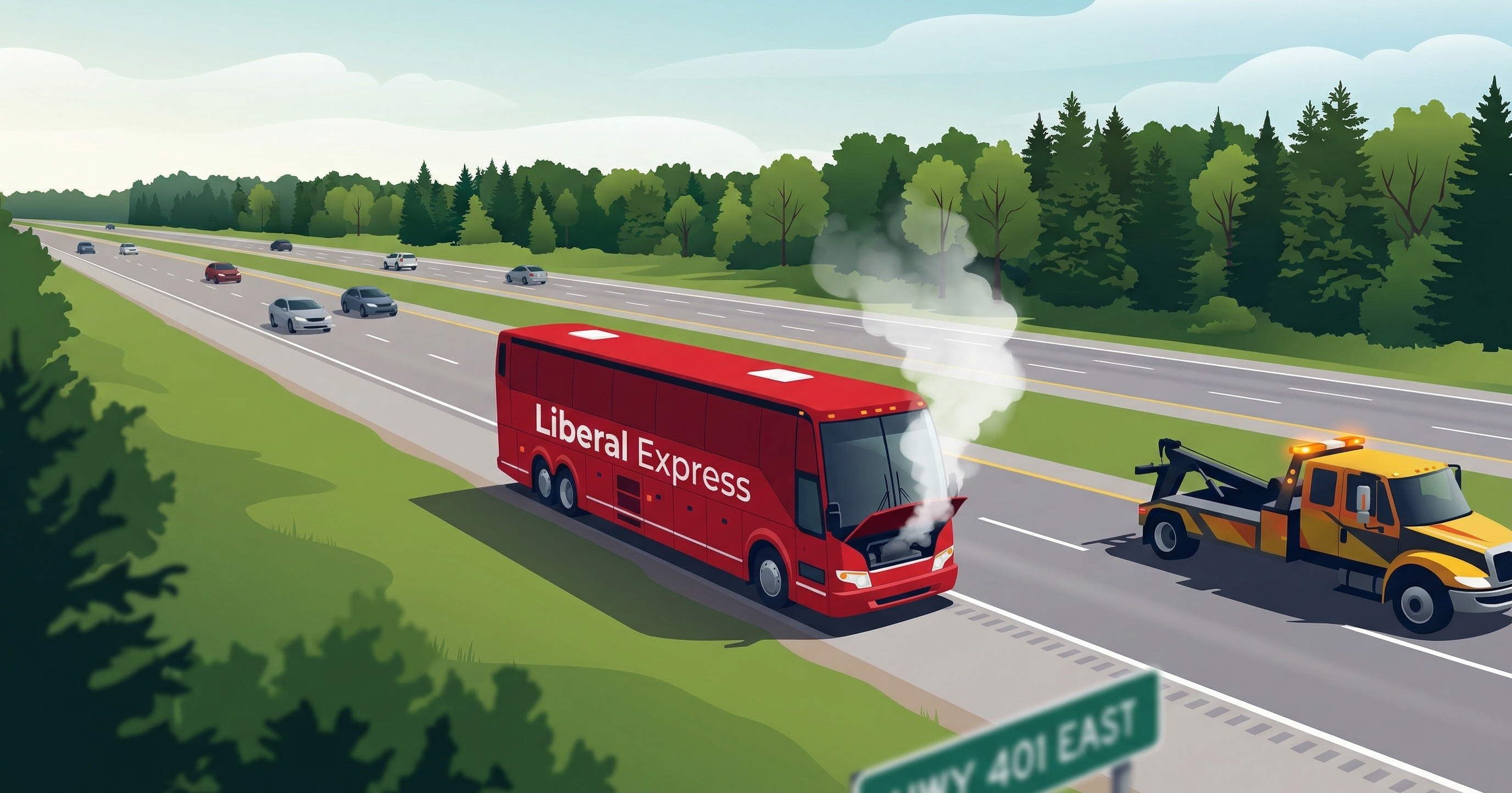 Just Visiting Express breaks down…